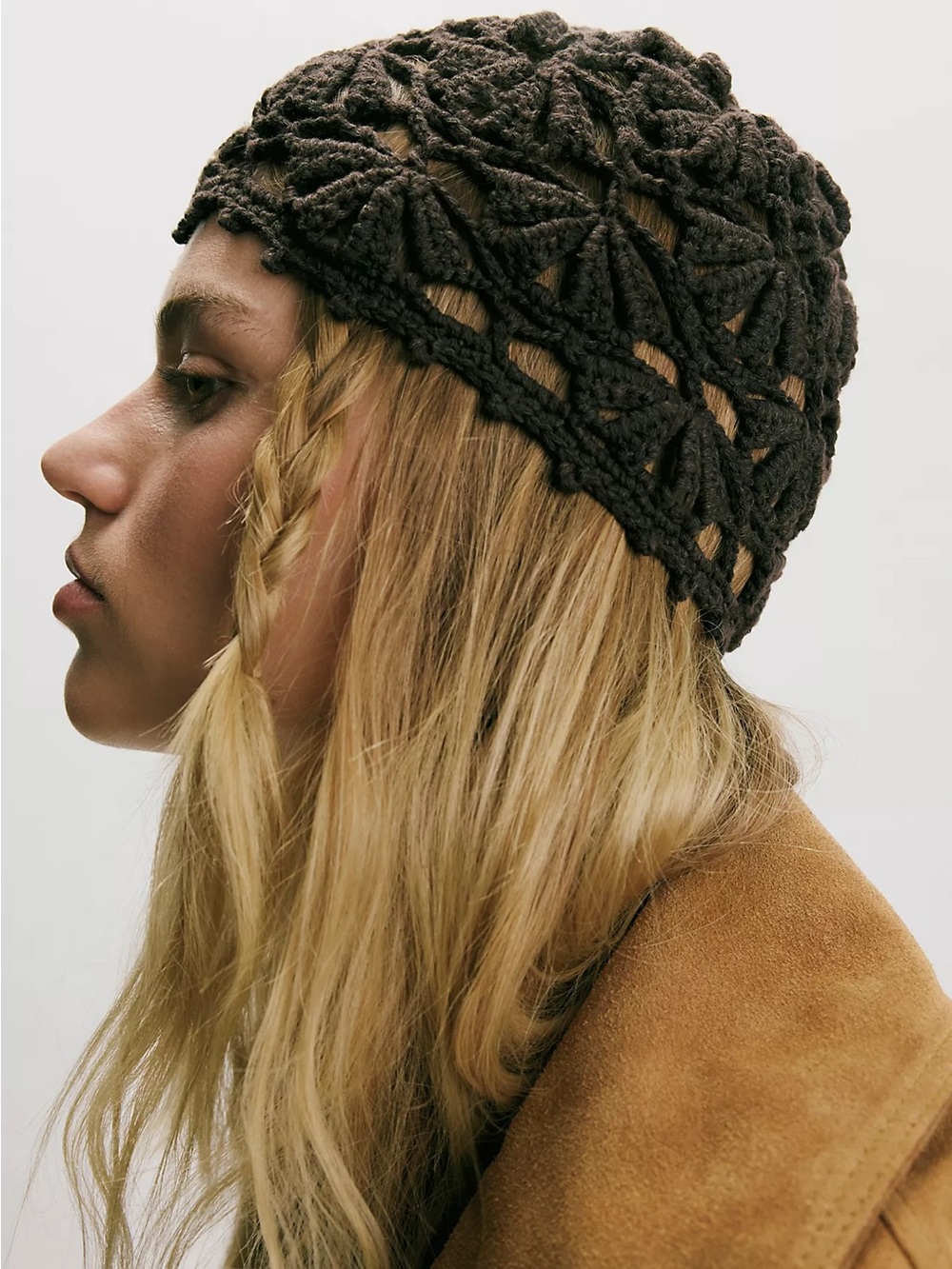 Cora Crochet Knit Skull Cap